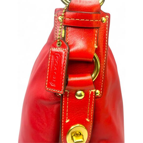 Coach Vintage Y2K Red leather Zoe Hobo Bag - Picture 8 of 12